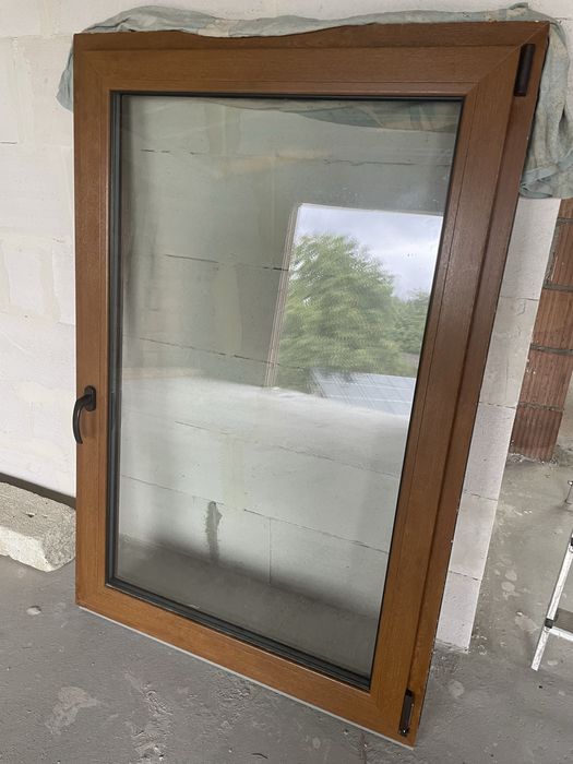 Okno 100x150 zloty dab 3 szybowe