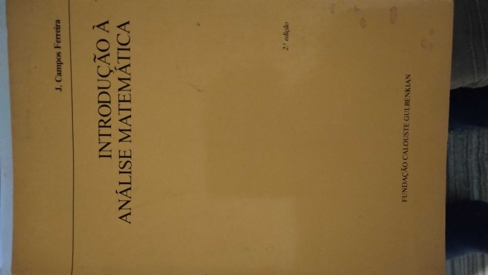 Livro Universitário Introdução á análise matemática