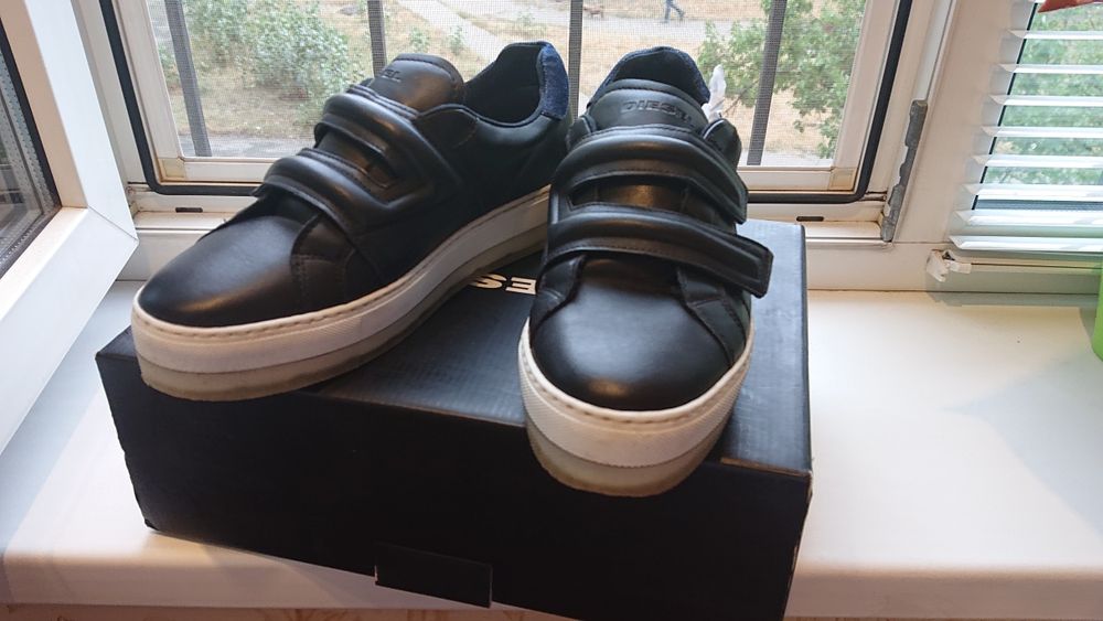 Кожаные кеды Diesel