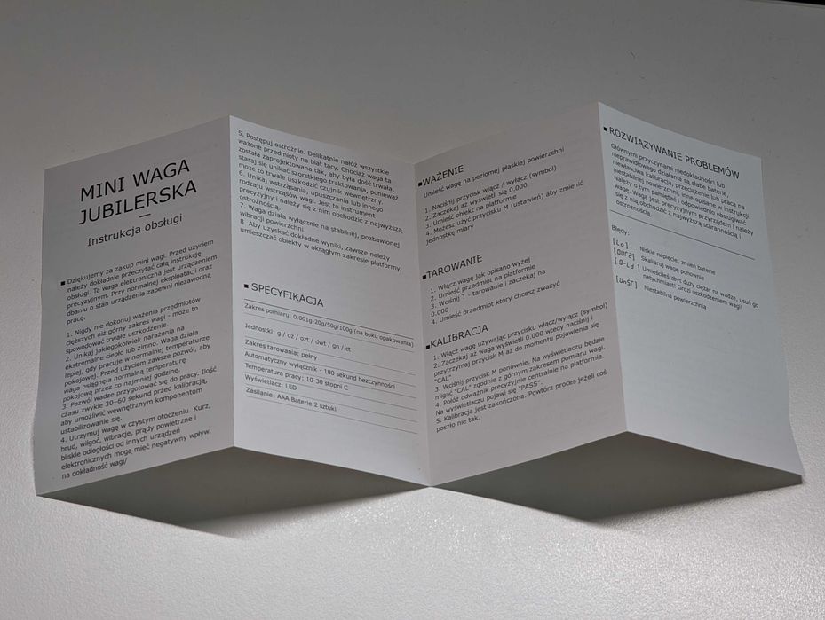 Elektroniczna mini waga jubilerska 0.001g - 100g jak nowa