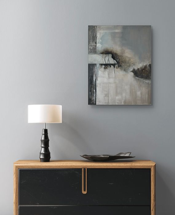 Quadro abstrato moderno decorativo 50x40 | Original abstract wall art