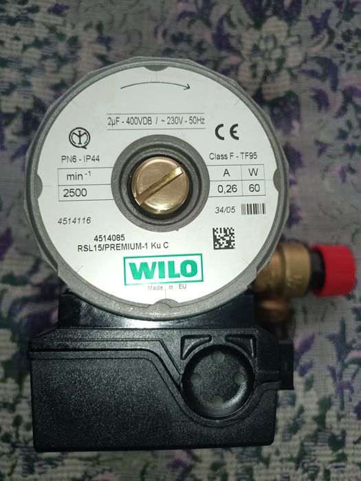 Насос циркуляційний, насос для котла, опалення  Wilo RSL 15/PREMIUM-1 Ku C