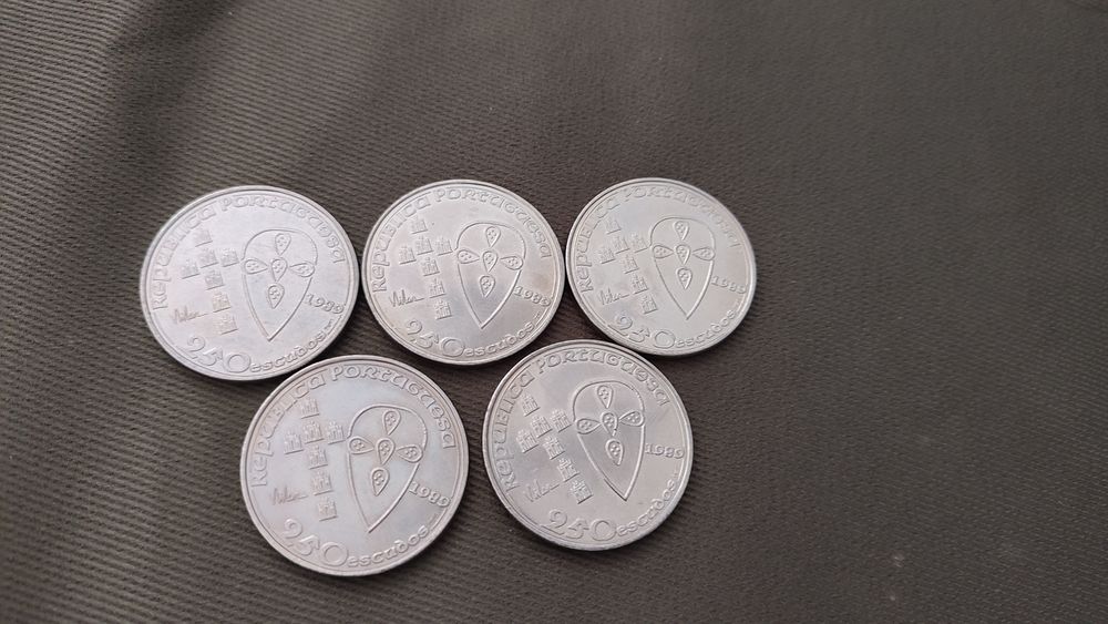 Moedas 250 escudos - Batalha de Ourique 1989