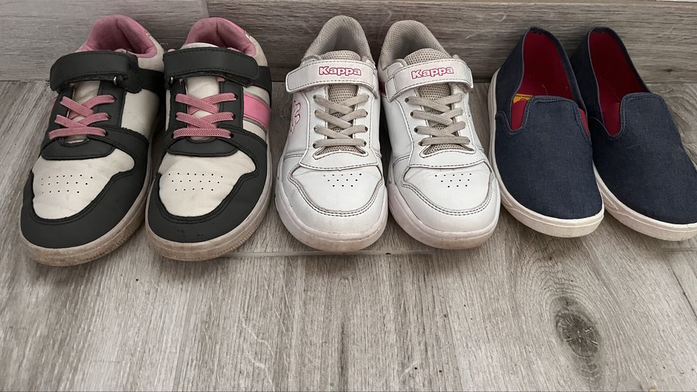 Zestaw buty  34r dla dziewczynki kappa   adidasy
