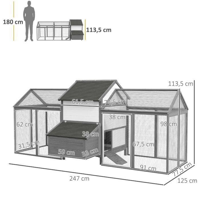 Galinheiro 4-6 galinhas - LOJA!!