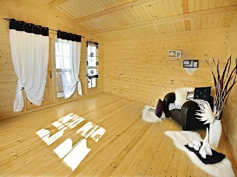 DOMEK ANIA Letniskowy 5x5,9m BAL 44mm z Tarasem PROJEKT NA WYMIAR