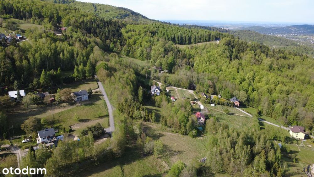 Działka budowlana w Targanicach Złota Górka w spokojnym miejscu
