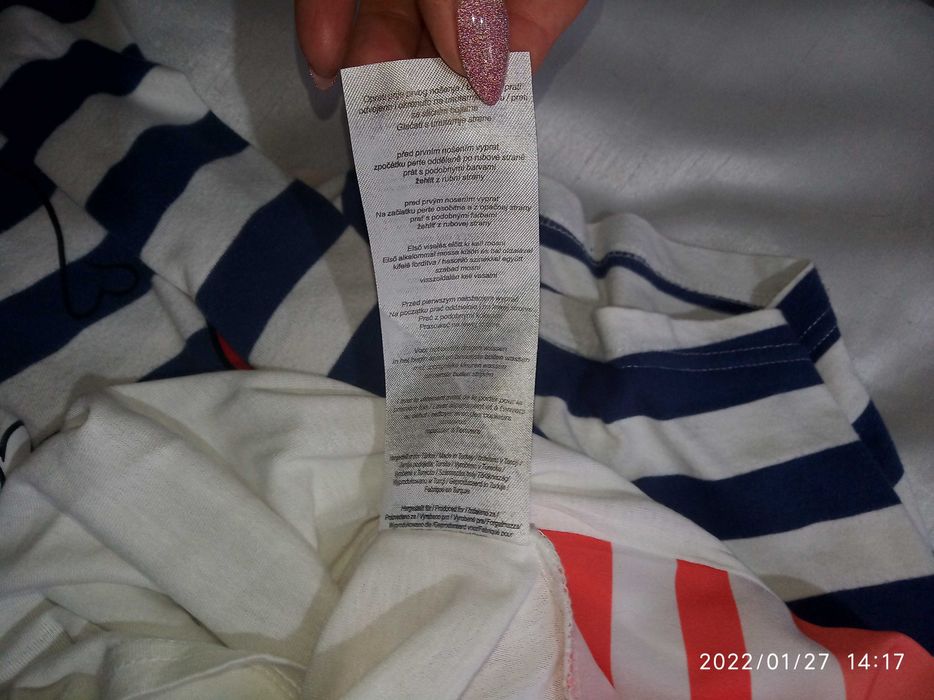 delikatna bluzka w paski