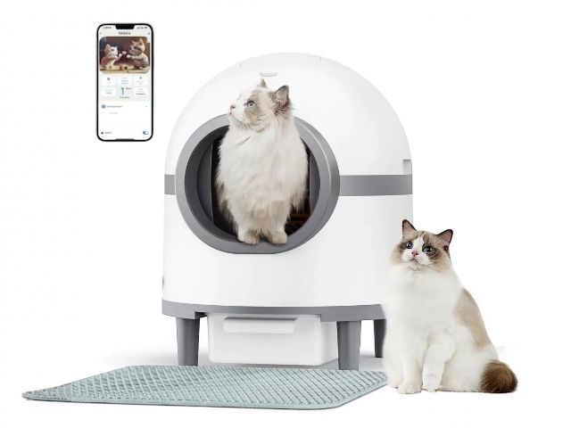 Kuweta samoczyszcząca dla kota inteligentna smart wifi aplikacja 60l