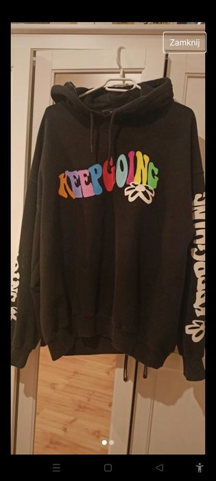 Bluza Bershka z napisami roz s