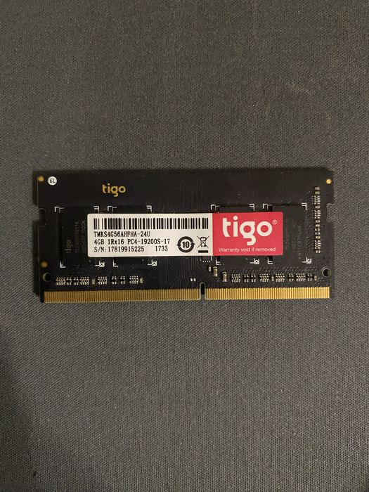 оперативна пам'ять tigo 4 gb  для ноутбука