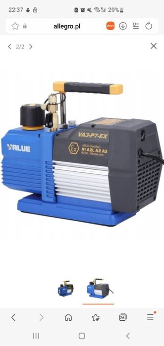 Pompa próżniowa Value VA3-P7-EX