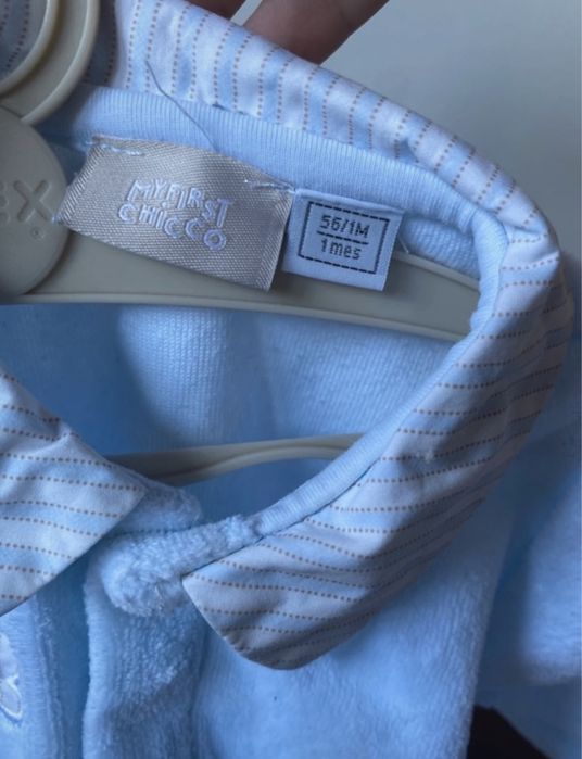 3 babygrows chicco 56 cm