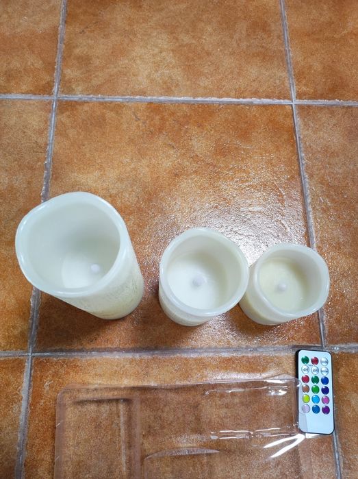 Velas led em cera