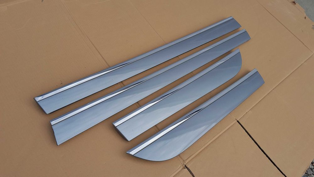 Komplet 4szt. dolne listwy drzwi drzwiowe LY7G chrom AUDI A6 C6