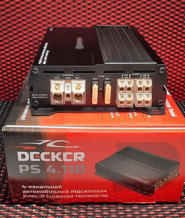 4-канальний автомобільний підсилювач Decker PS 4.110