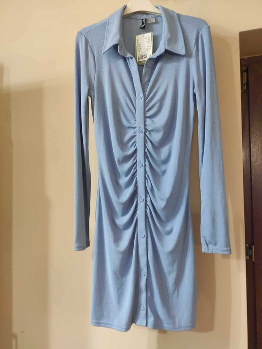 Niebieska sukienka damska H&M