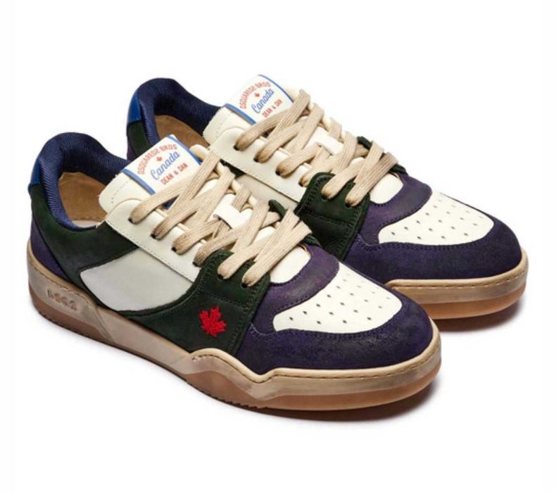 DSQUARED2 włoskie sneakersy buty męskie VINTAGE SPIKER