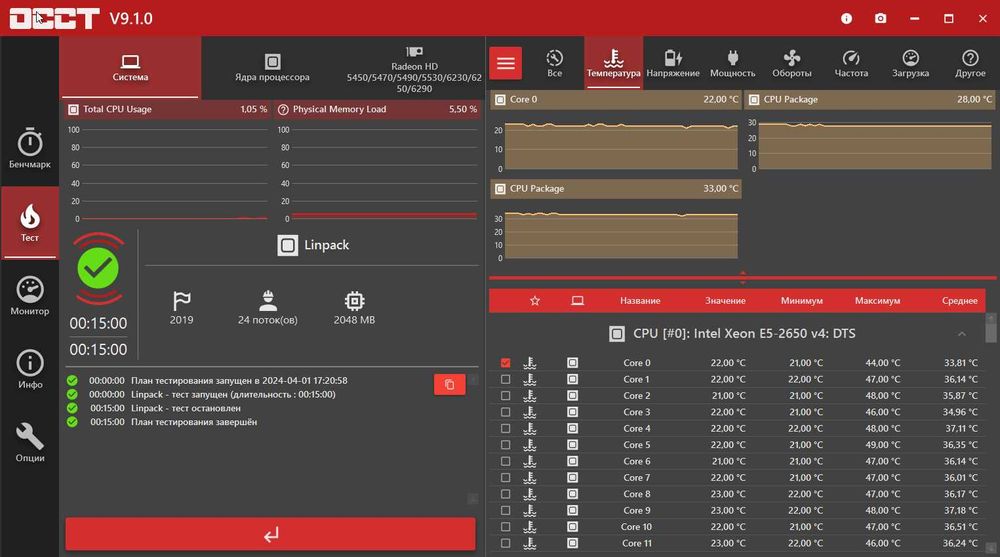 Комплект Материнская плата Qiyida E5D4, 2650 v4, 16 Гб DDR4, M2 128 ГБ