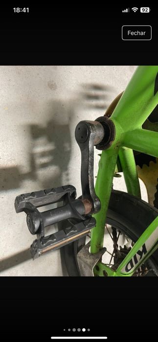 Bicicleta criança verde