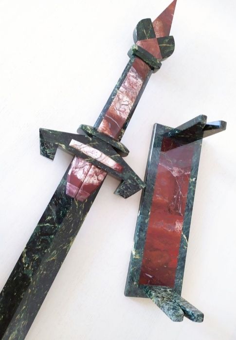 РЫЦАРСКИЙ МЕЧЬ из камня мечь кладенец самосек