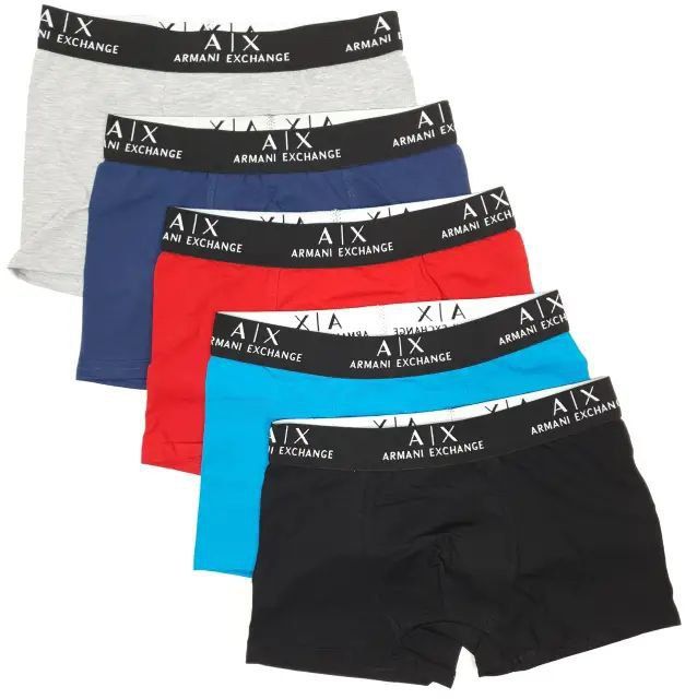 Zestaw 5 męskich bokserek w pudełku prezentowym.