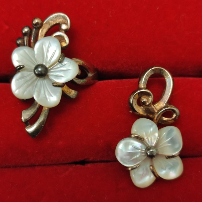 Позолоченные серебряные украшения