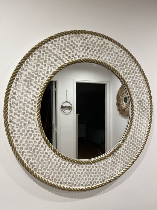 Espelho Redondo  gato preto