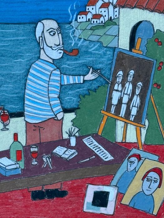 Obraz polska sztuka współczesna awangarda sztuka naiwna polski artysta