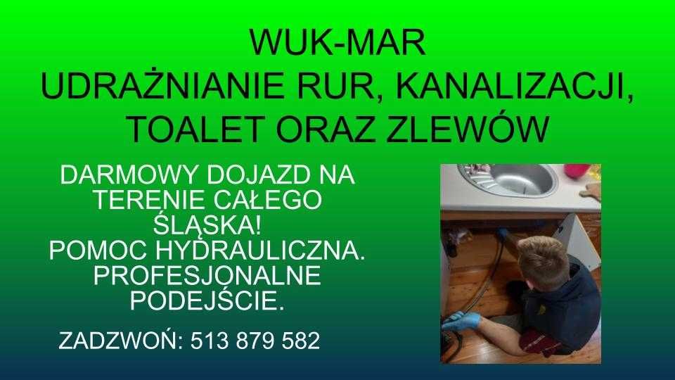 Przepychanie rur studzienek deszczówka odwodnienie hydraulik pogotowie