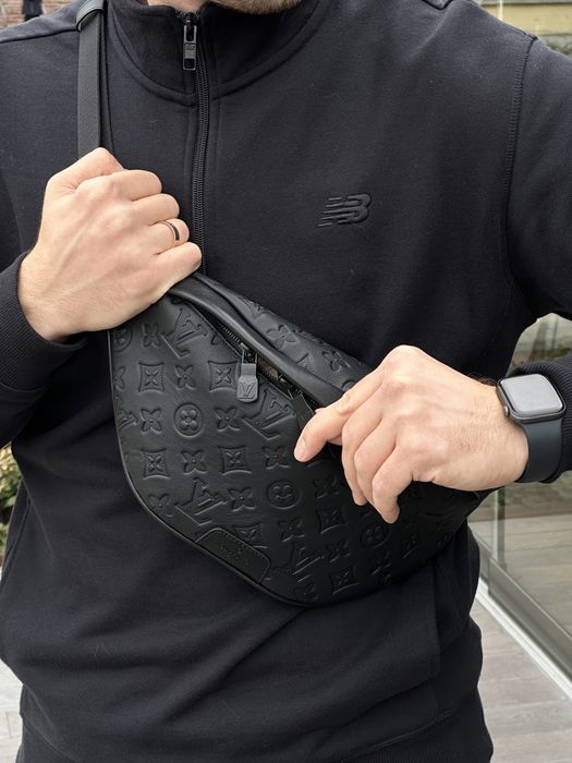 Мужская сумка Louis Vuitton чоловіча сумка бананка барсетка месенджер
