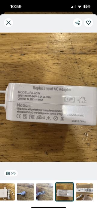 Carregador Accetel PCA-120 Apple MacBook 45W - NOVO