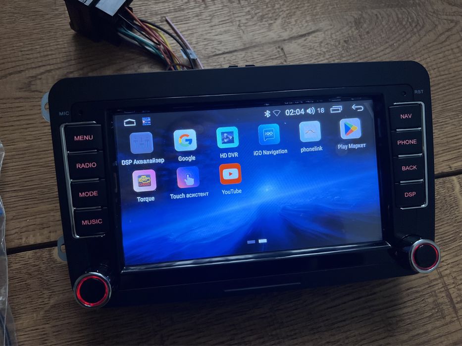 Магнітола універсальна Android 14Vag Volkswagen Skoda Seat Touran Golf