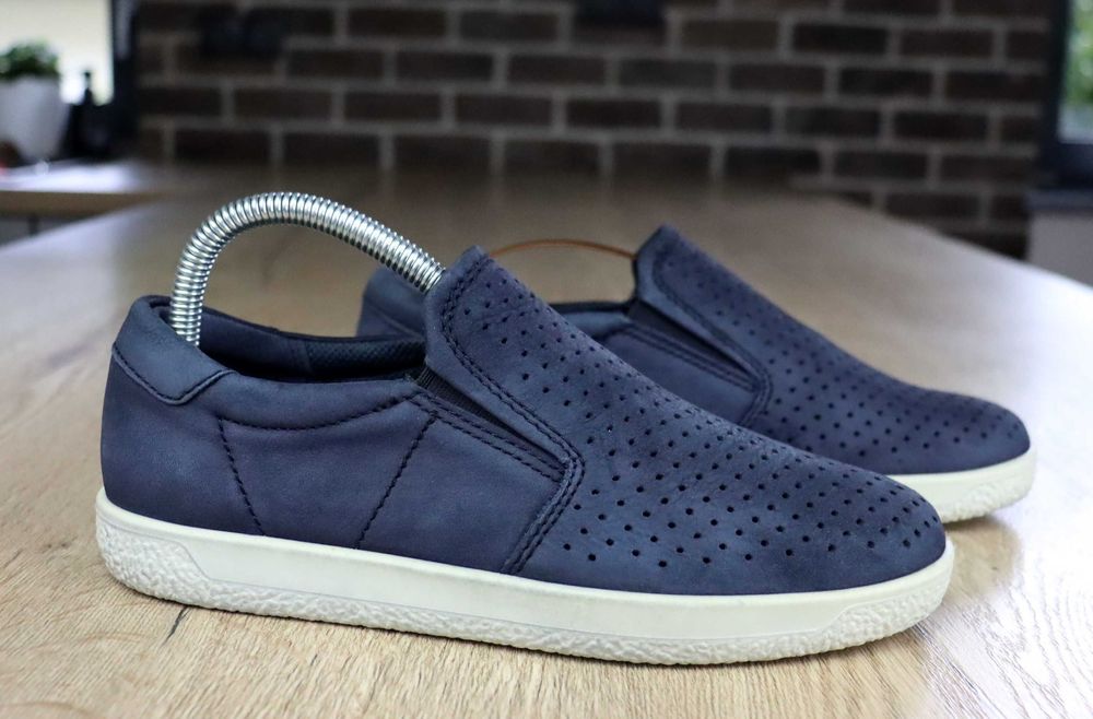 Ecco skórzane półbuty damskie 37 ( 24,5 cm)