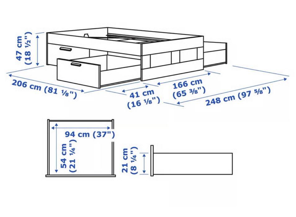Cama de casal Brimnes IKEA