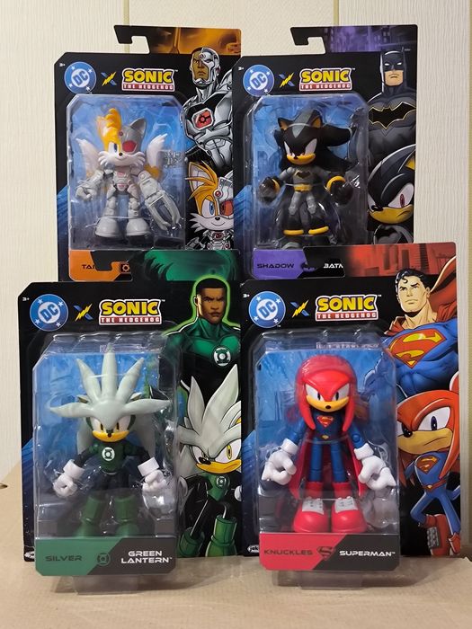 DC Sonic Shadow Сонік Бетмен Tails Тейлз Кіборг Knuckles Наклз Сільвер зелений Silver Jakks Pacific Hedgehog Колекційна фігурка