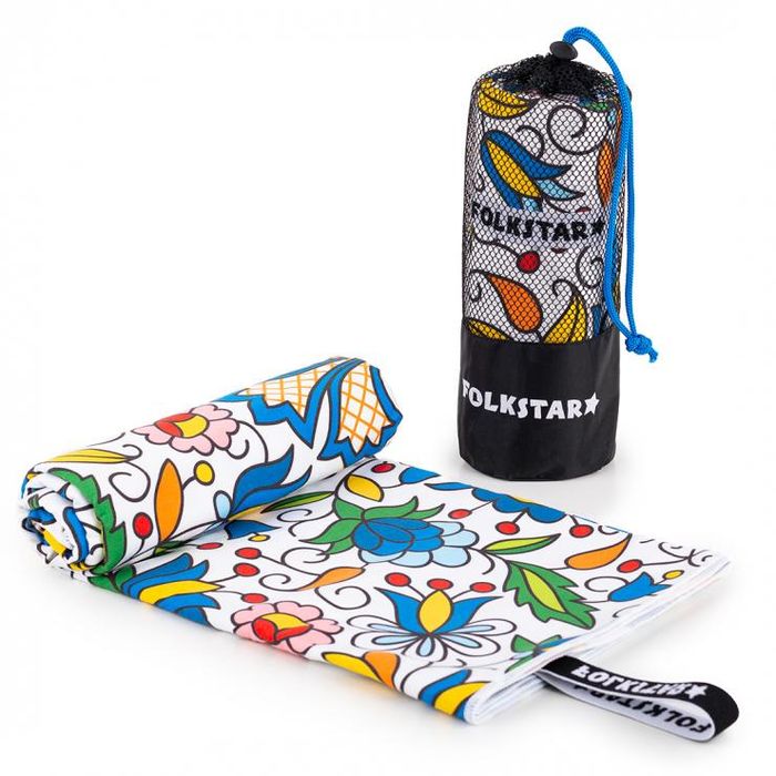 Ręcznik Szybkoschnący 80x160 Folk Kaszubski Kaszuby Plażowy