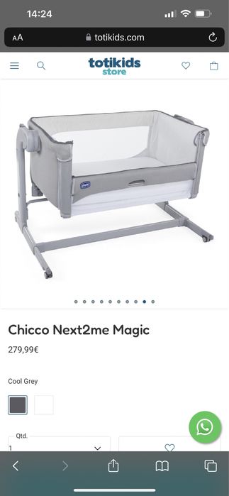 Cama CHICCO next2me magic evo