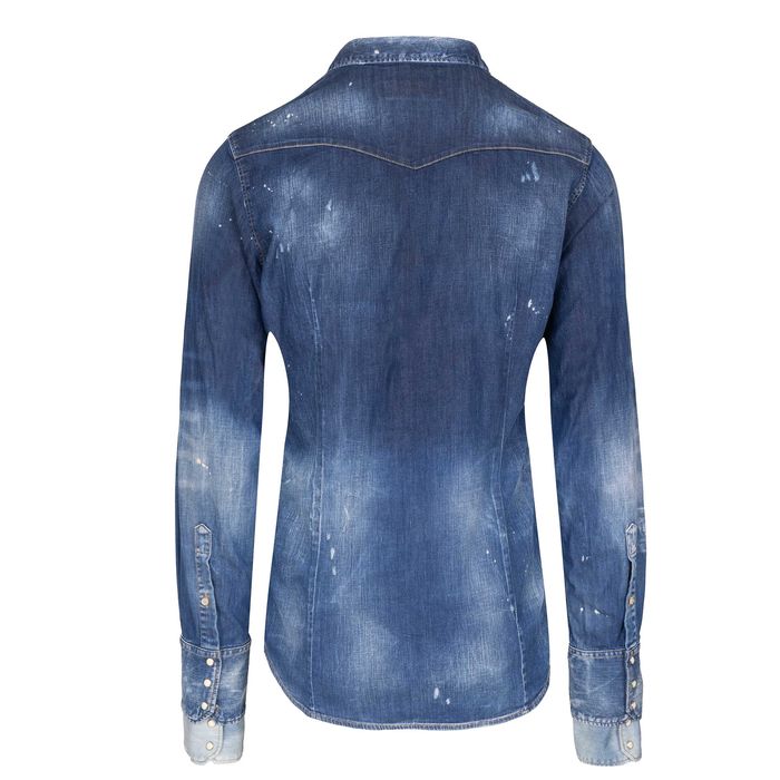 DSQUARED2 męska koszula Denim Button Up Shirt Italy -45%