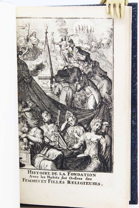 VALIOSÍSSIMA obra ILUSTRADA francesa sobre as Ordens Femininas. 1691.