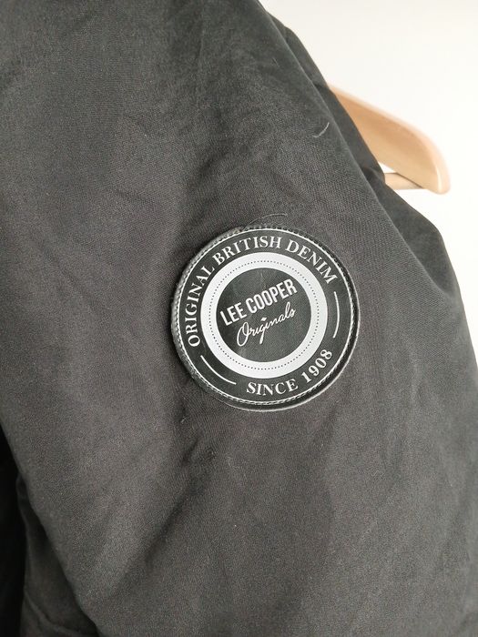 Lee Cooper kurtka damska czarna parka zimowa z kapturem L