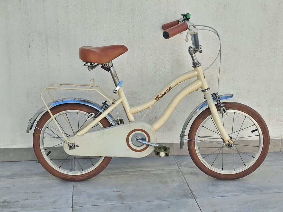 Bicicleta Infantil Toimsa Vintage Bege – Roda 16 - 5/7 anos Estilo Retro