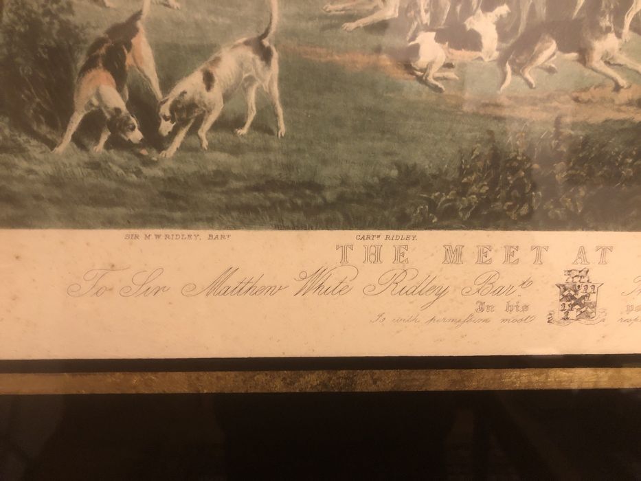 Gravura inglesa emoldurada