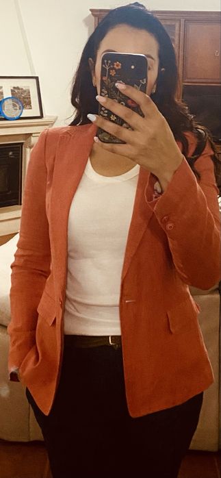 Blazer de linho zara