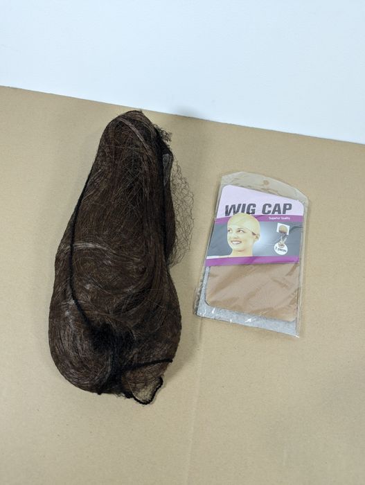 Peruka damska ombre front lace proste włosy jasny brąz ok. 50 cm