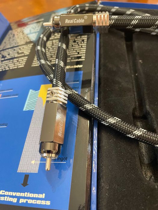 Cabo digital coaxial Real Cable AN 7510 Cobre OCC e Rhodium