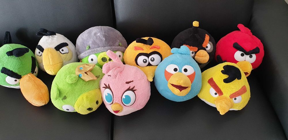 Coleção Completa Peluches Angry Birds - NOVOS