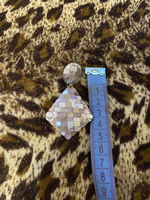 Серьги  - Клипсы Перламутор Винтаж