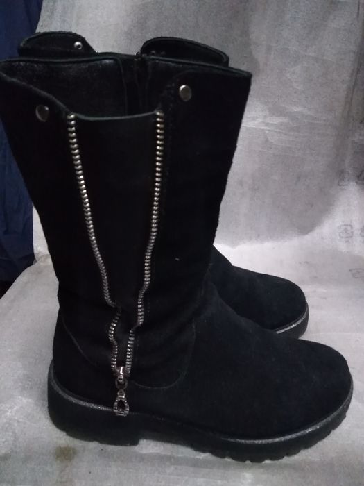 Сапожки замш, зима 39