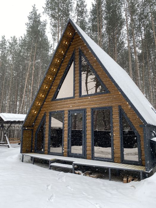 Відпочинок.Оренда будинку А-Фрейм біля озера Велимче Соловичі